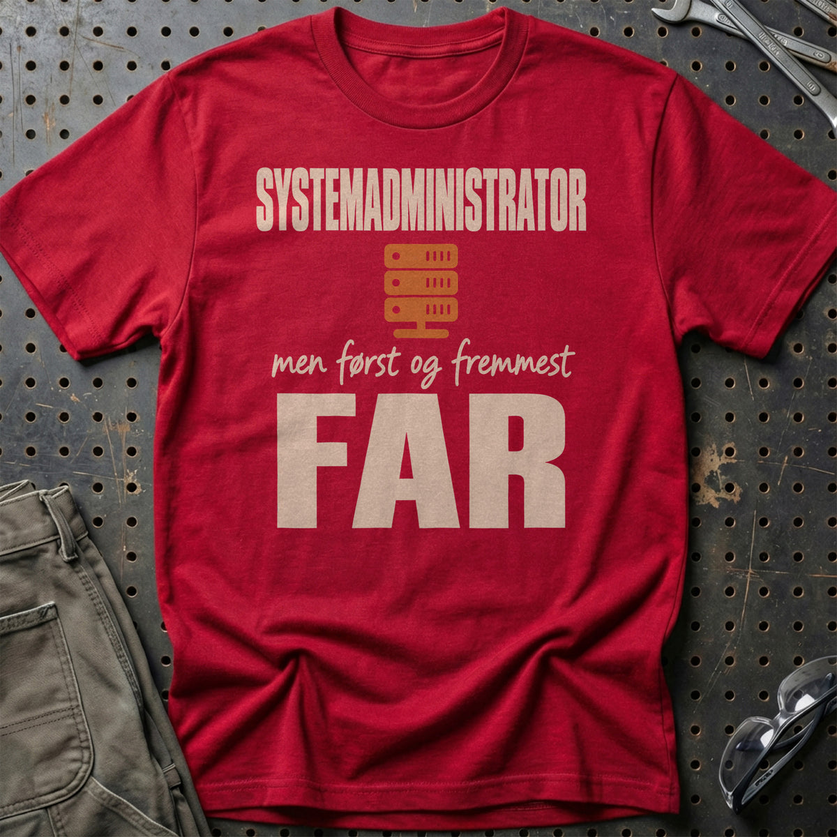 
Produktbillede af Systemadministrator – Men Først Og Fremmest Far T-Shirt