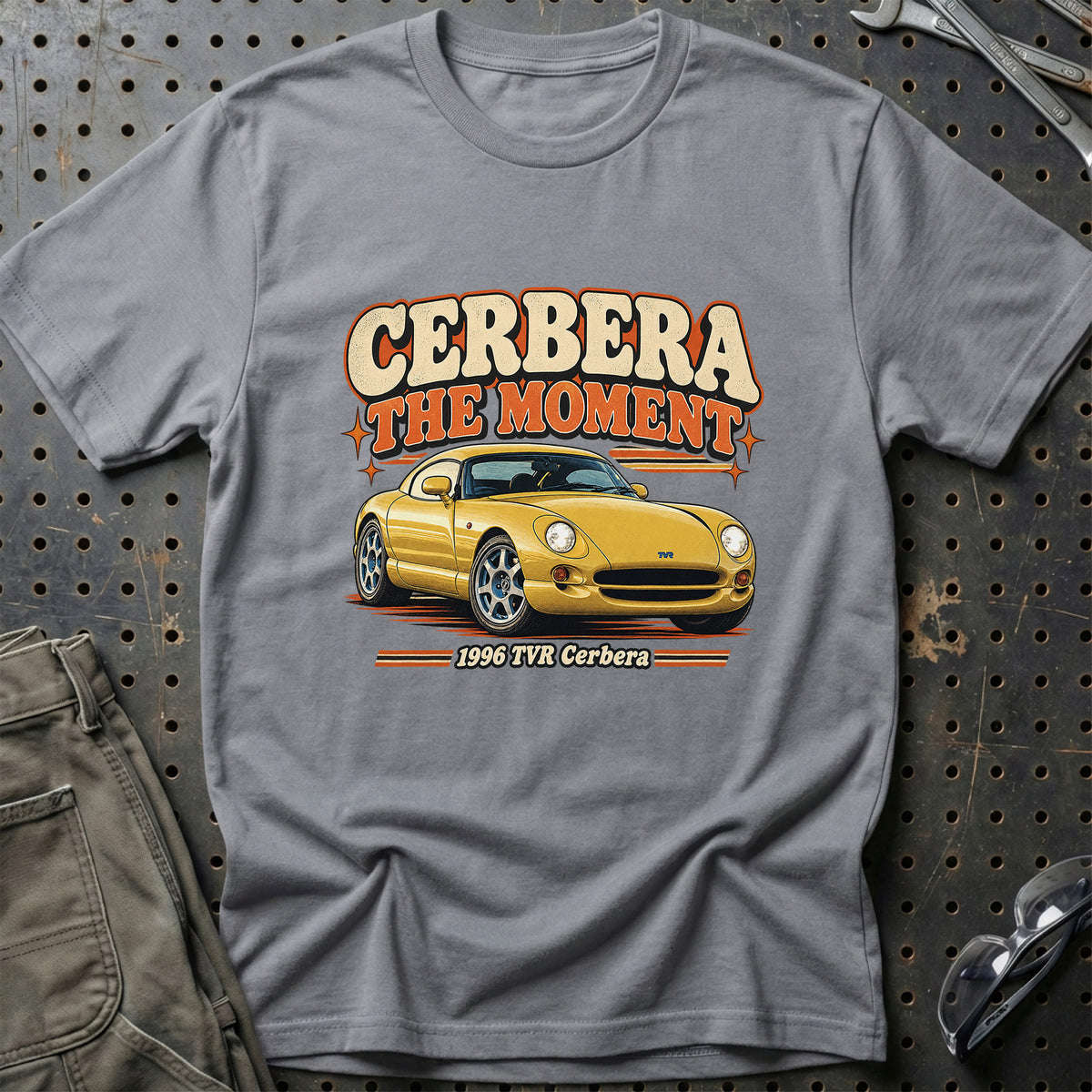 
TVR Cerbera 1996 – Cerbera the Moment T-Shirt – Grå Sport