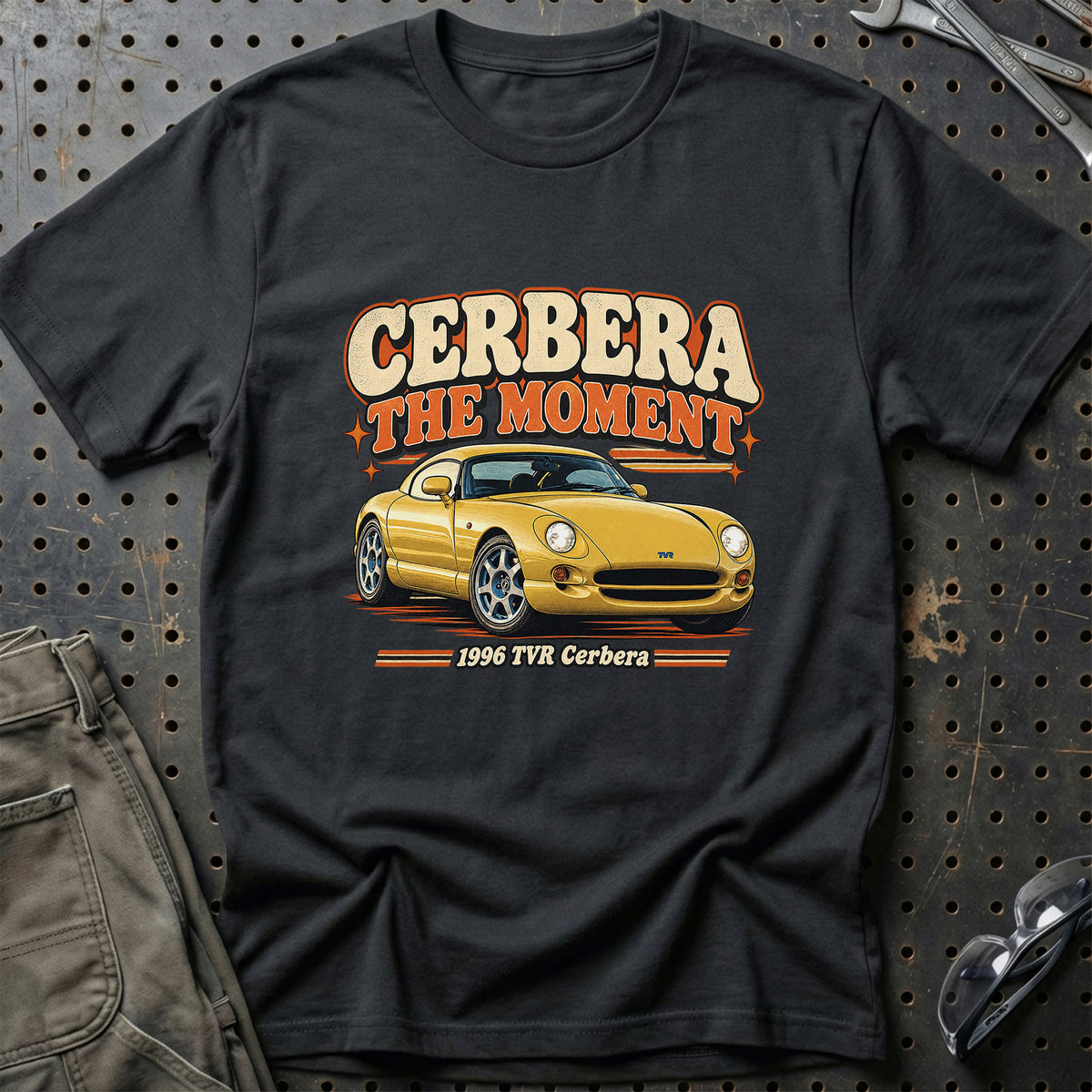 
TVR Cerbera 1996 – Cerbera the Moment T-Shirt – Sort