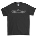 TVR Chimaera Outline T-Shirt-Beklædning-TVR-Sort-S-Garage Culture Shop- garage - man cave - merchandise