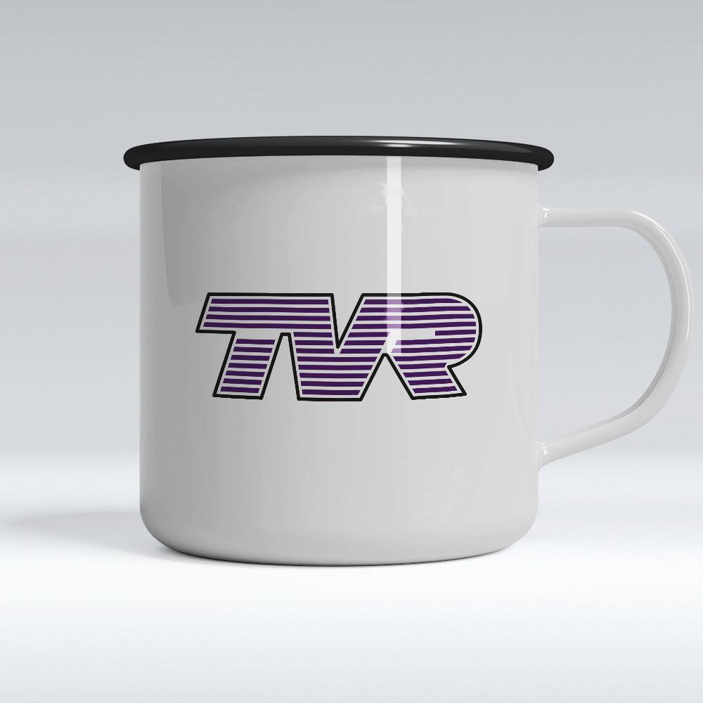 TVR Emaljekrus-Krus-TVR-Garage Culture Shop- garage - man cave - merchandise
