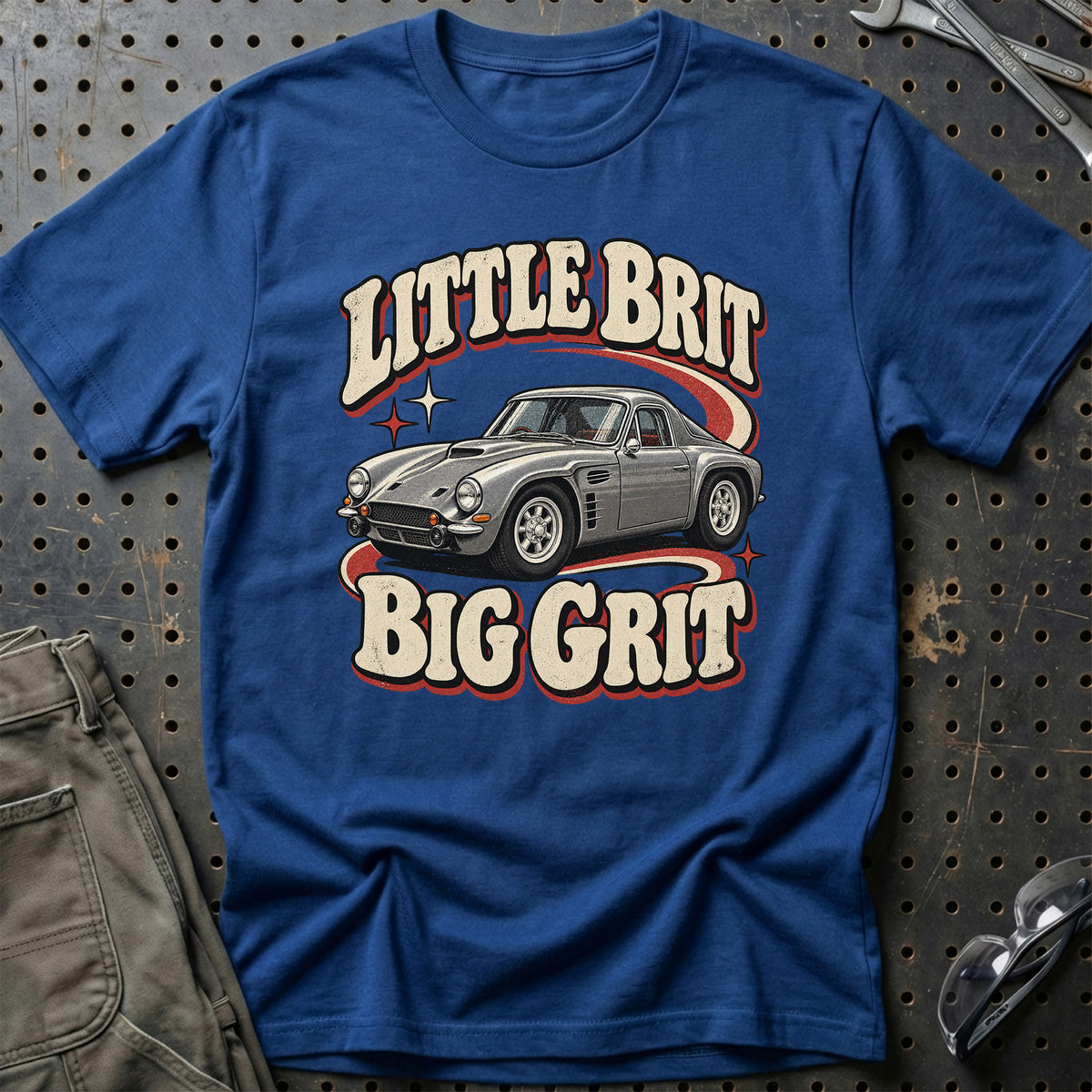 
TVR Griffith 400 1965 – Little Brit, Big Grit T-Shirt – Blå Royal