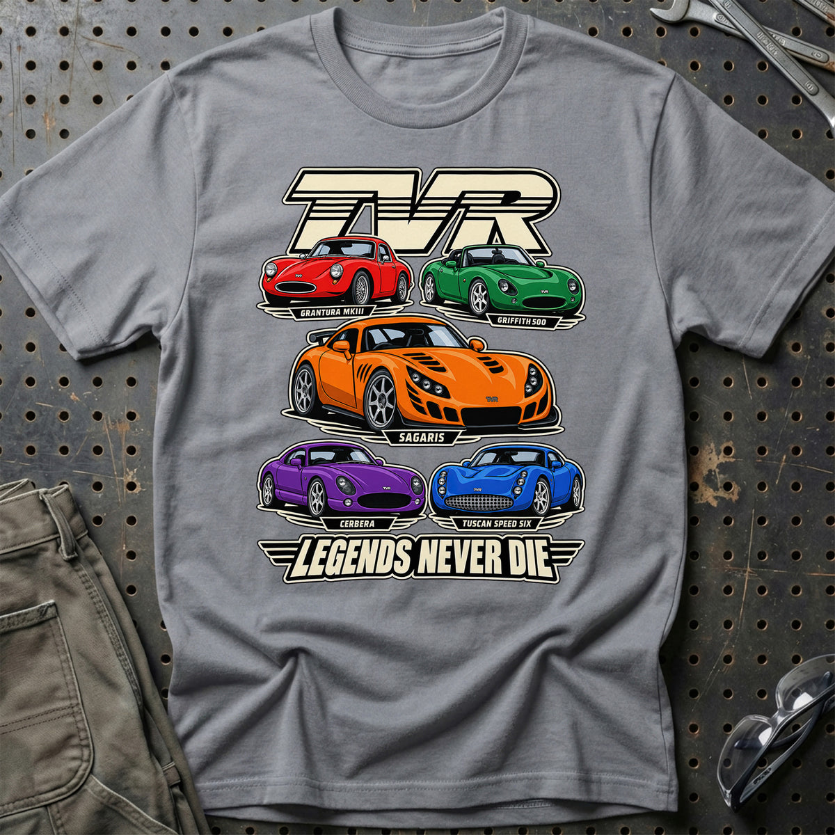 
Produktbillede af TVR Legends Never Die T-Shirt