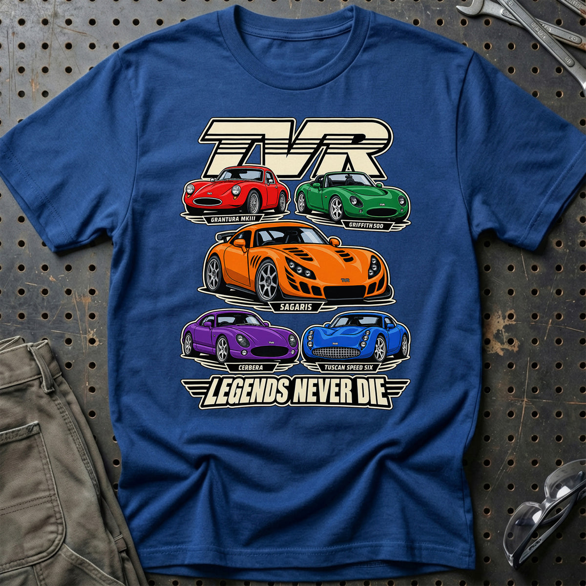 
Produktbillede af TVR Legends Never Die T-Shirt