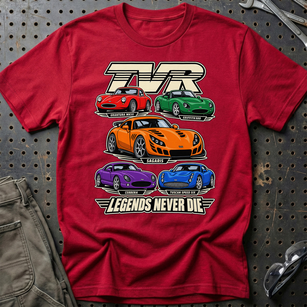 
Produktbillede af TVR Legends Never Die T-Shirt