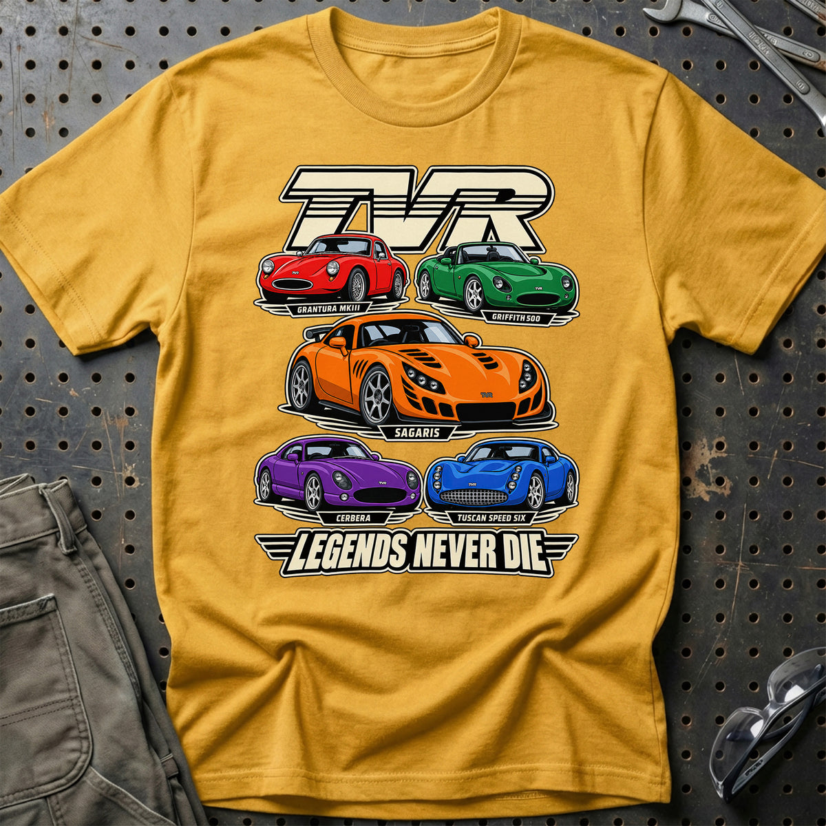 
Produktbillede af TVR Legends Never Die T-Shirt