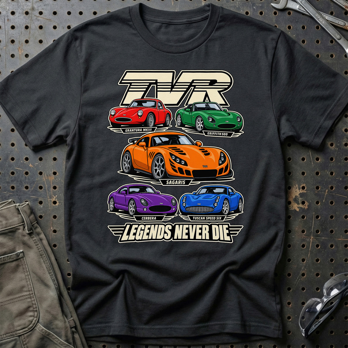 
Produktbillede af TVR Legends Never Die T-Shirt
