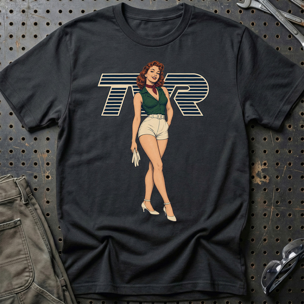 TVR Retro Pinup T-Shirt – Sort