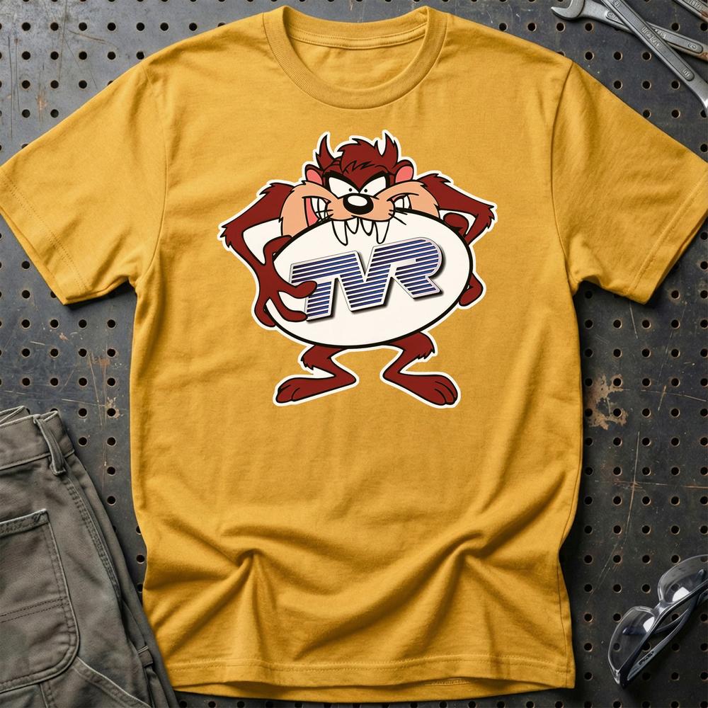 TVR TAZ T-Shirt-Beklædning-TVR-Guld-S-Garage Culture Shop- garage - man cave - merchandise
