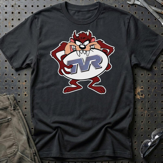 TVR TAZ Unisex T-Shirt , Bomuld-Beklædning-TVR-Sort-S-Garage Culture Shop- garage - man cave - merchandise