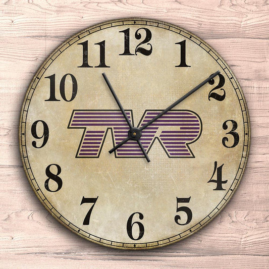 TVR Vægur Rundt-Clock-TVR-Garage Culture Shop- garage - man cave - merchandise