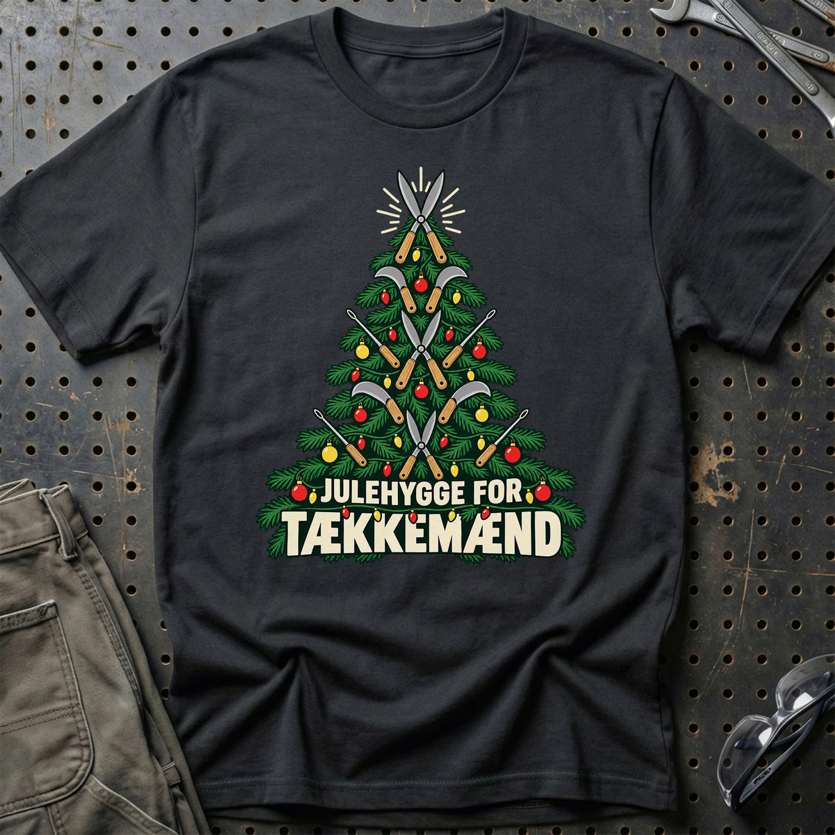 
Tækkemand – Julehygge – Unisex T-Shirt – Sort