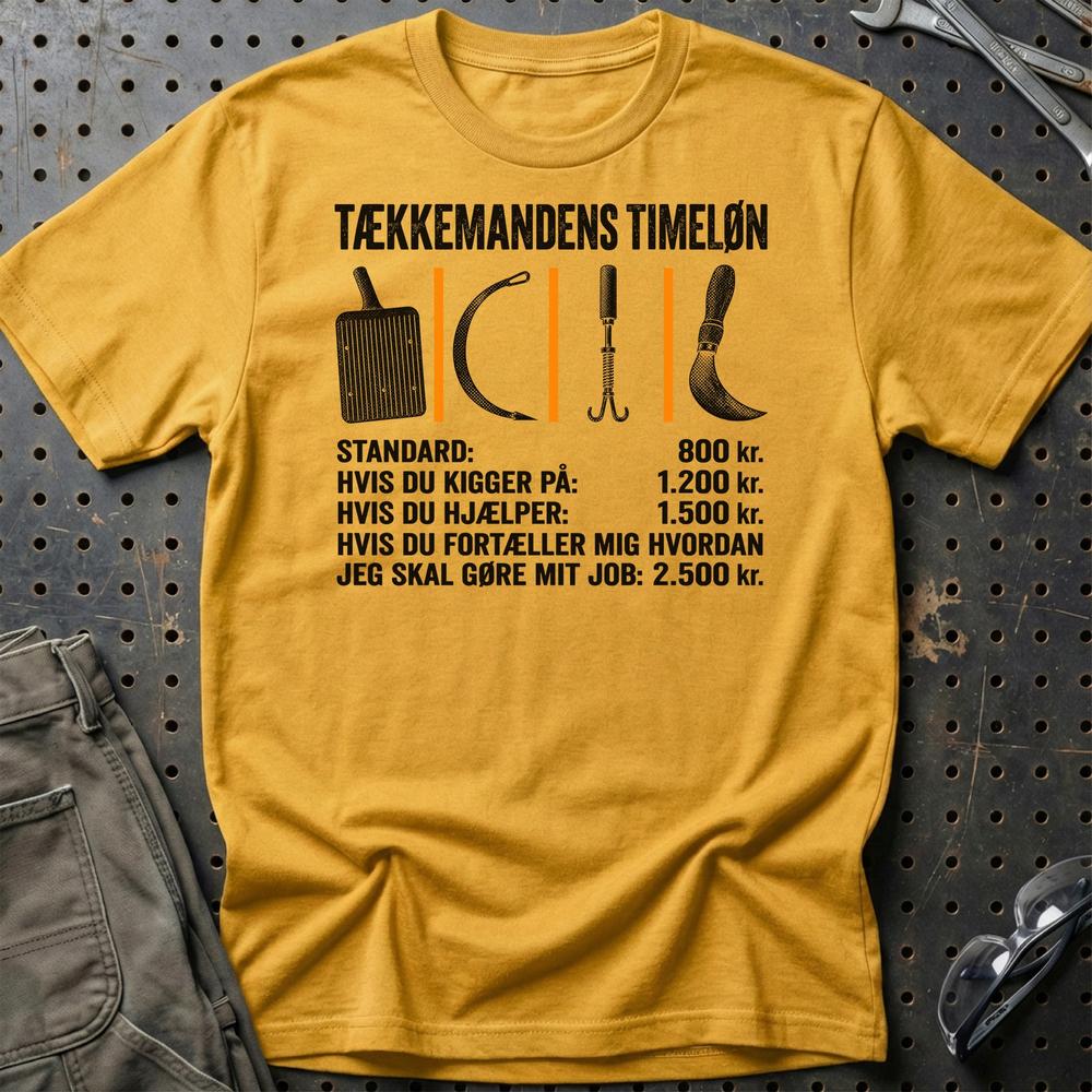 
Produktbillede af Tækkemandens Timeløn T-Shirt