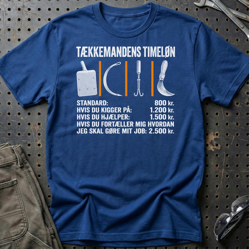 
Produktbillede af Tækkemandens Timeløn T-Shirt