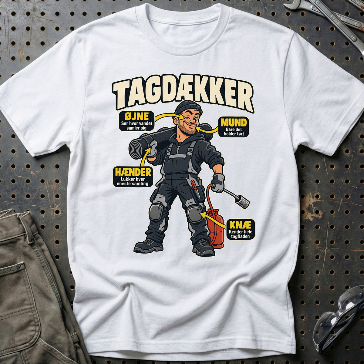 
Produktbillede af Tagdækker – Anatomi T-Shirt