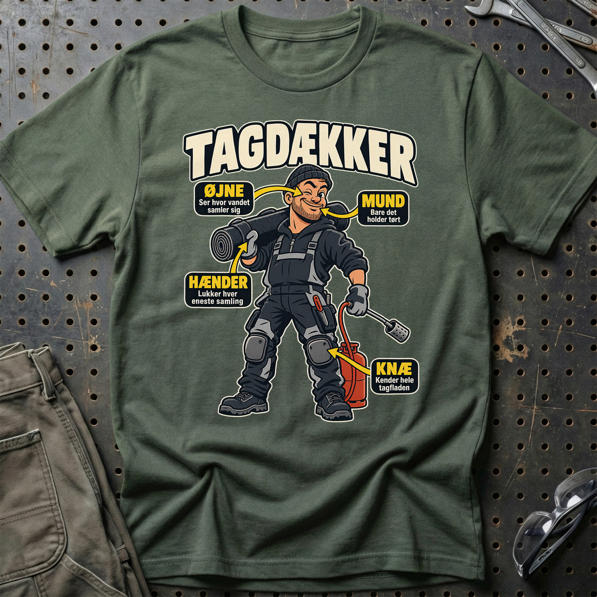 
Produktbillede af Tagdækker – Anatomi T-Shirt
