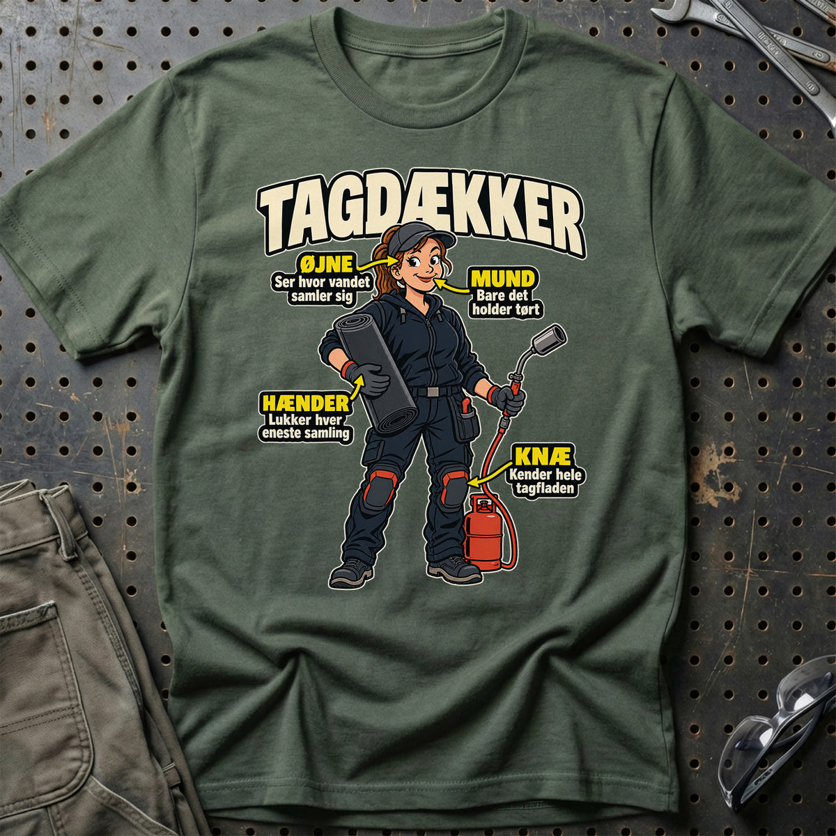 
Produktbillede af Tagdækker – Anatomi T-Shirt