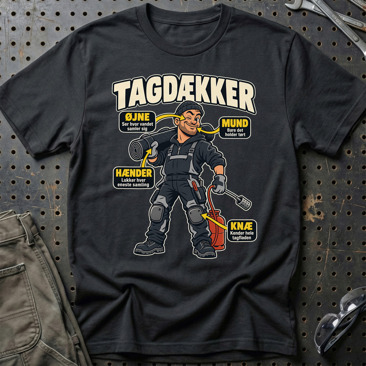 Tagdækker – Anatomi T-Shirt – Sort