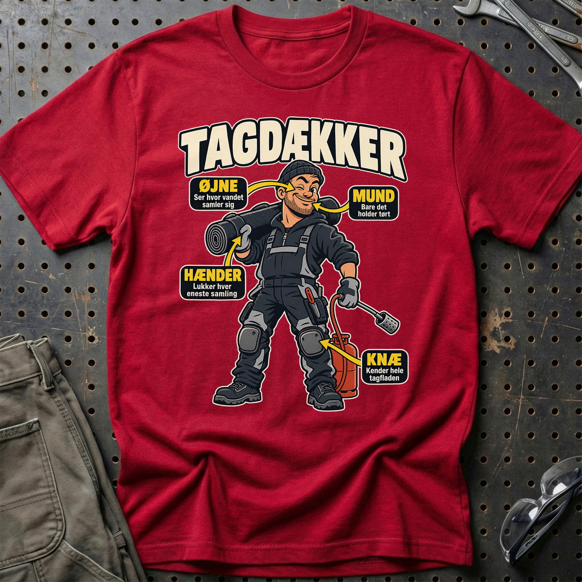 
Produktbillede af Tagdækker – Anatomi T-Shirt