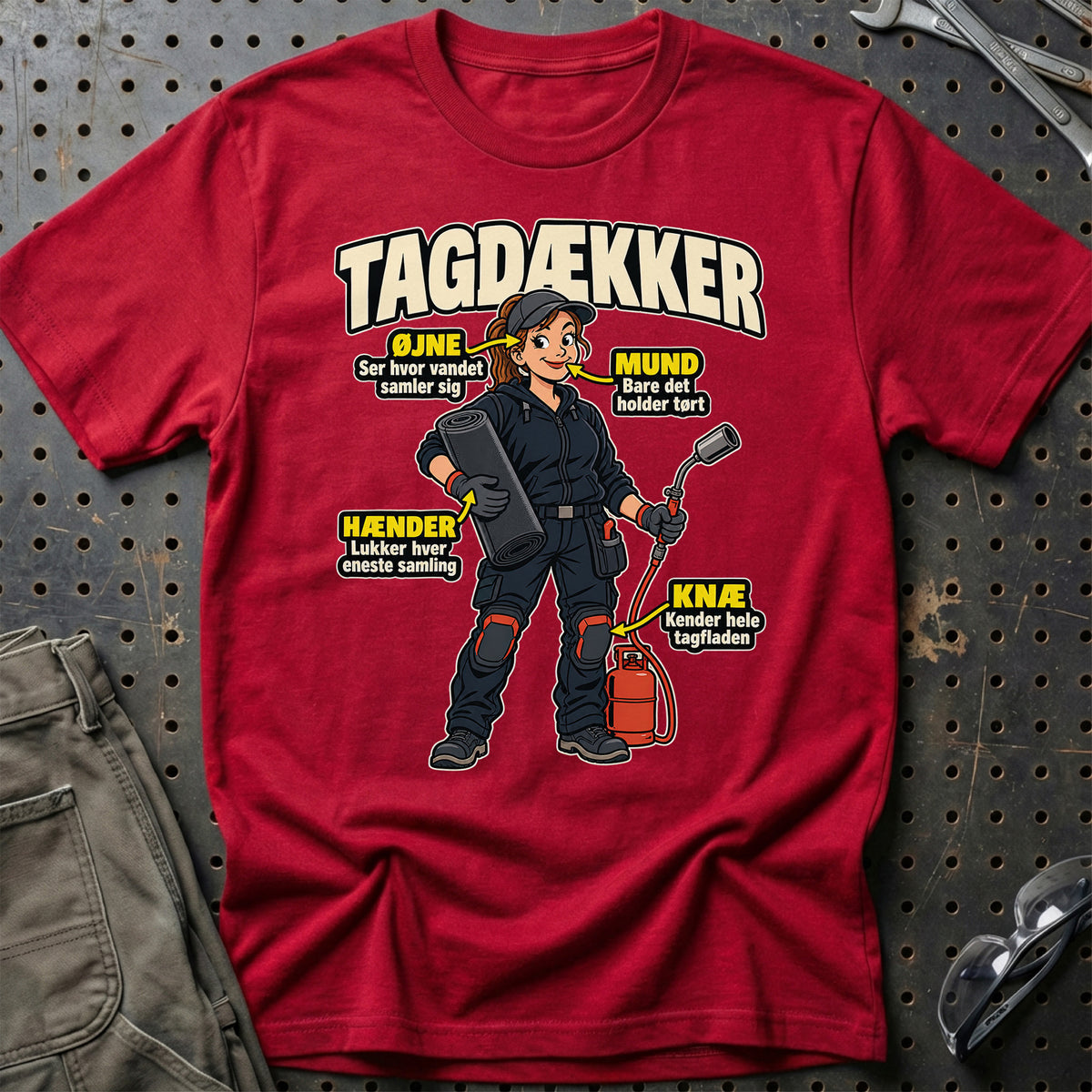 
Produktbillede af Tagdækker – Anatomi T-Shirt
