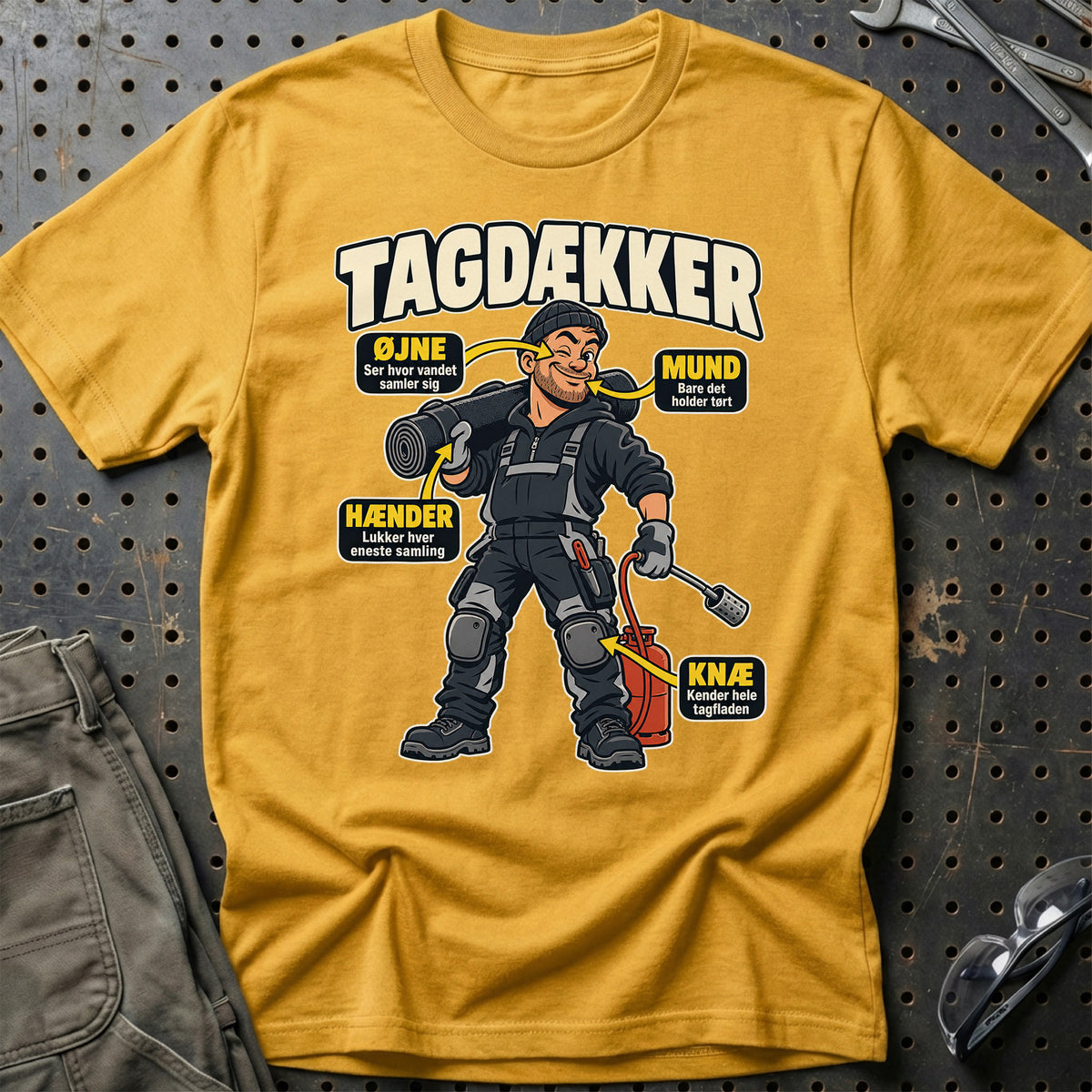 
Produktbillede af Tagdækker – Anatomi T-Shirt