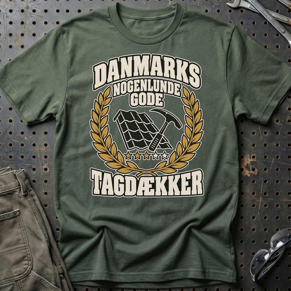 
Produktbillede af Tagdækker – Danmarks Nogenlunde Gode T-Shirt