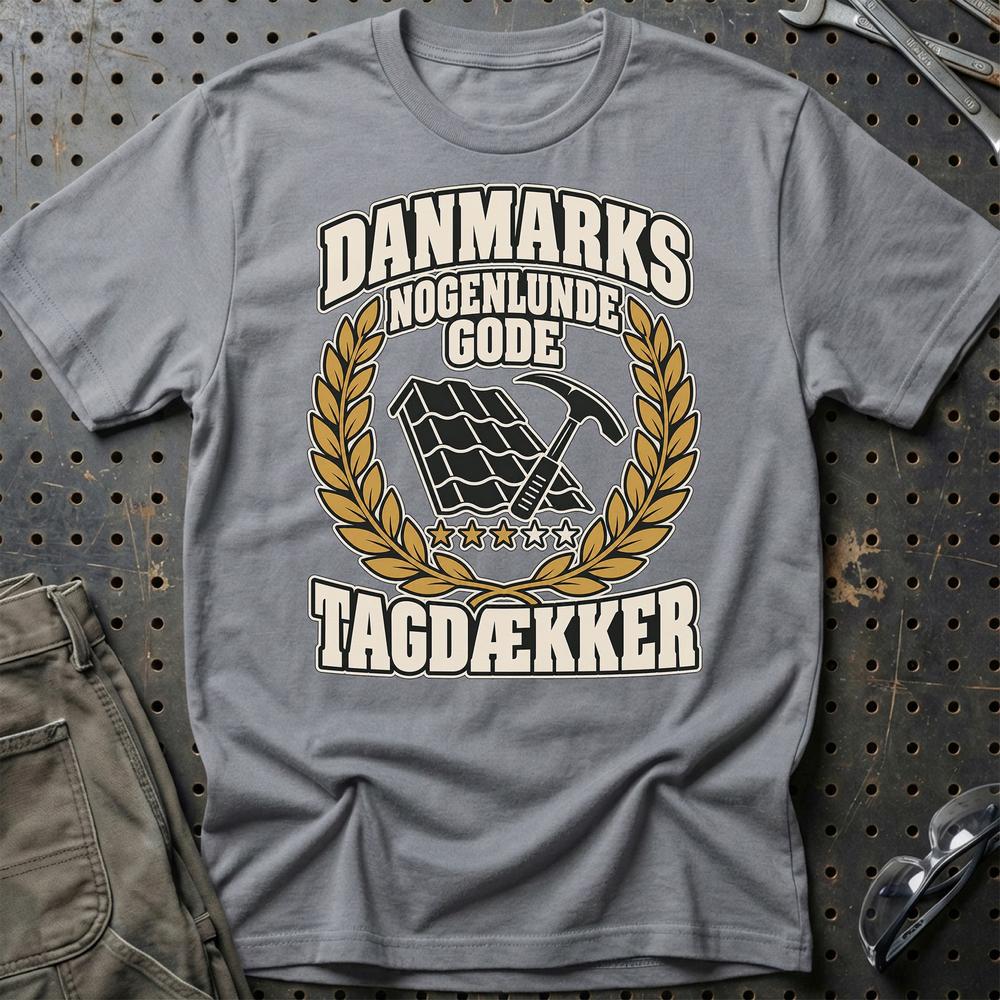 
Produktbillede af Tagdækker – Danmarks Nogenlunde Gode T-Shirt