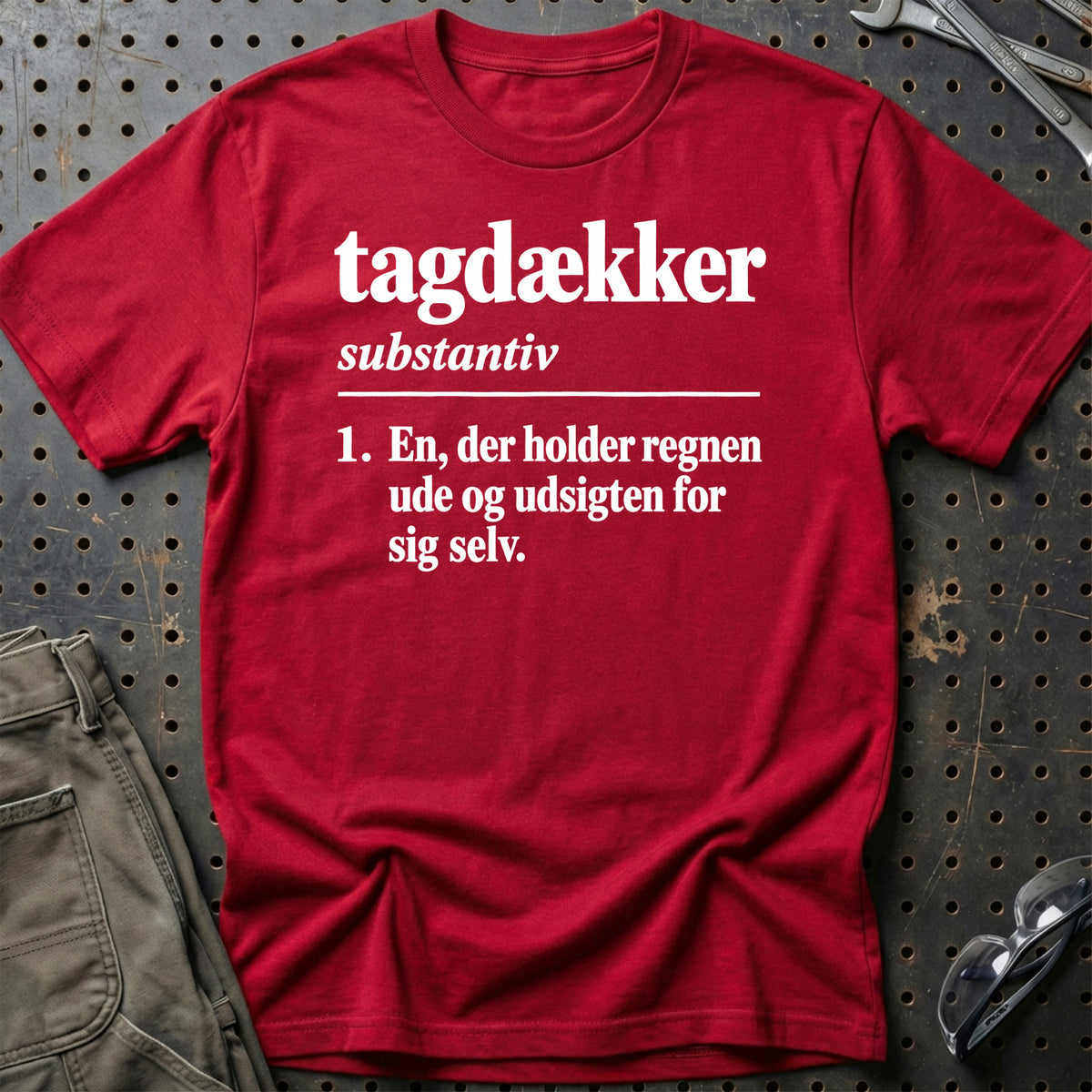 
Tagdækker – Definition T-Shirt – Rød