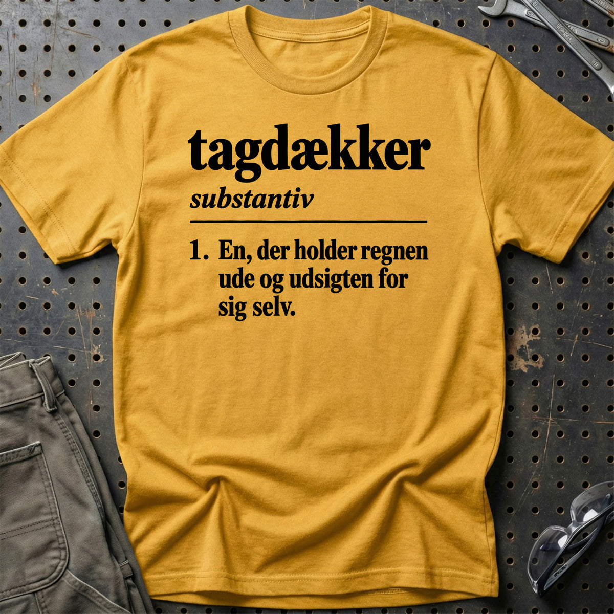 
Tagdækker – Definition T-Shirt – Guld
