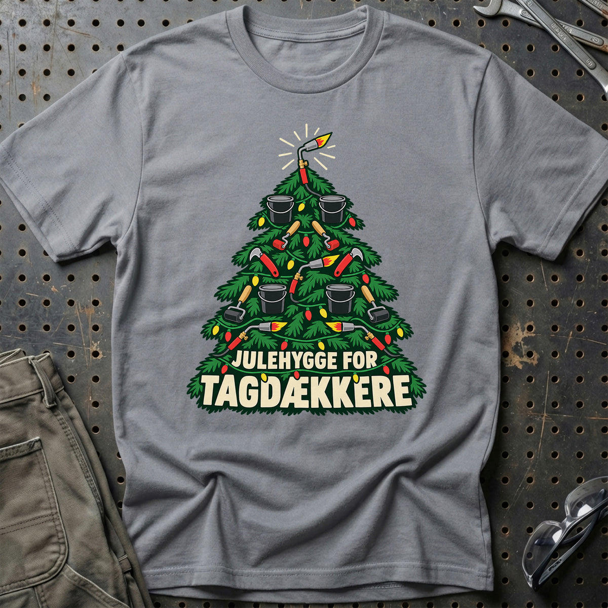 
Tagdækker – Julehygge – Unisex T-Shirt – Grå Sport