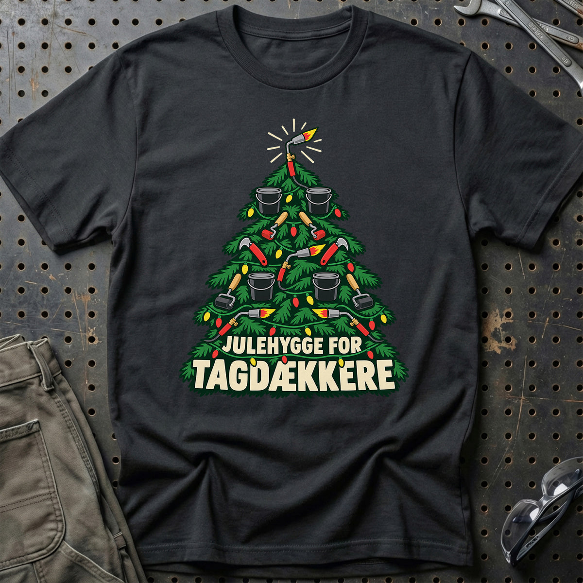 
Tagdækker – Julehygge – Unisex T-Shirt – Sort