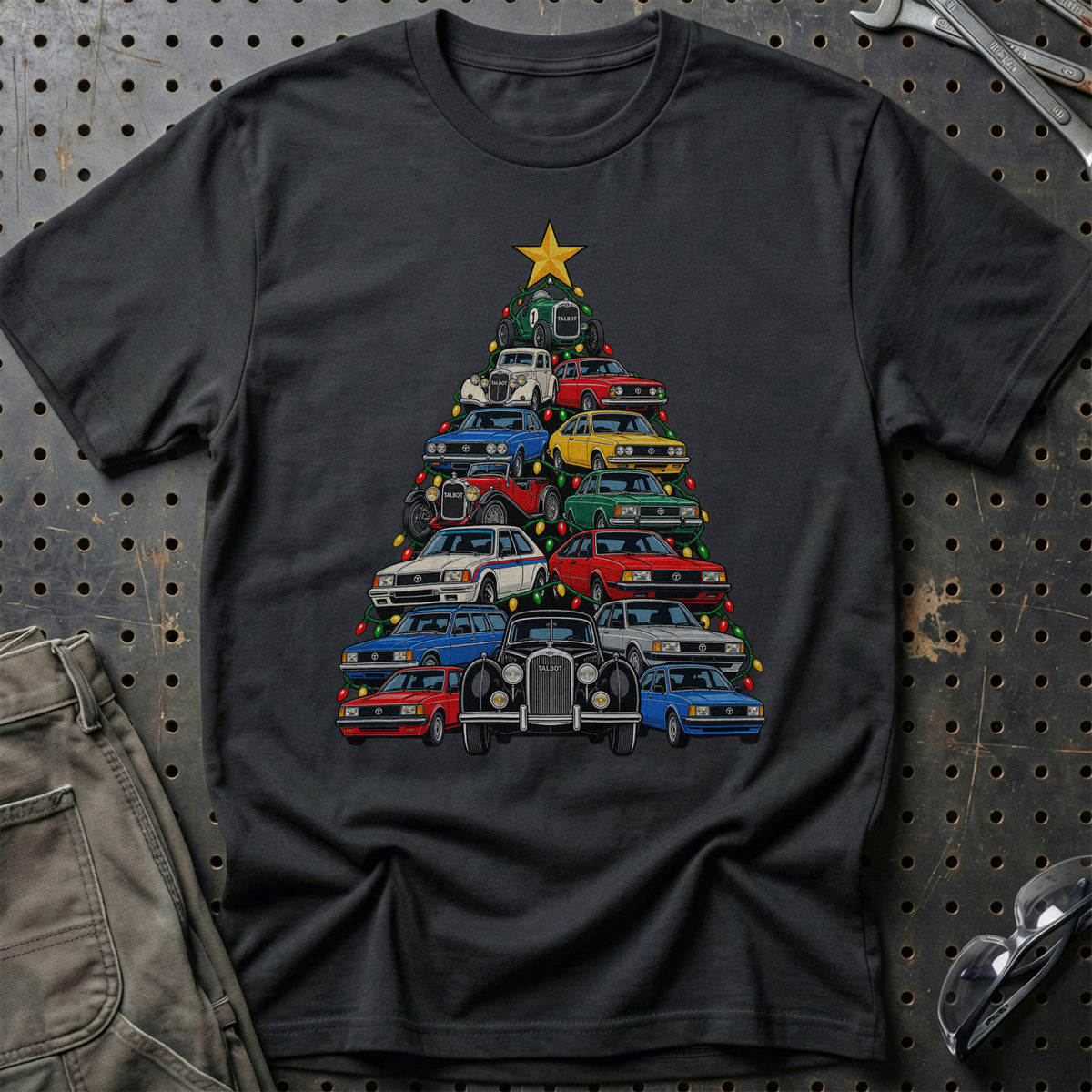 Talbot Juletræ T-Shirt-Beklædning-Talbot-Sort-S-Garage Culture Shop- garage - man cave - merchandise