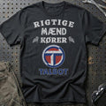 Talbot Rigtige Mænd Kører T-Shirt-Beklædning-Talbot-Sort-S-Garage Culture Shop- garage - man cave - merchandise