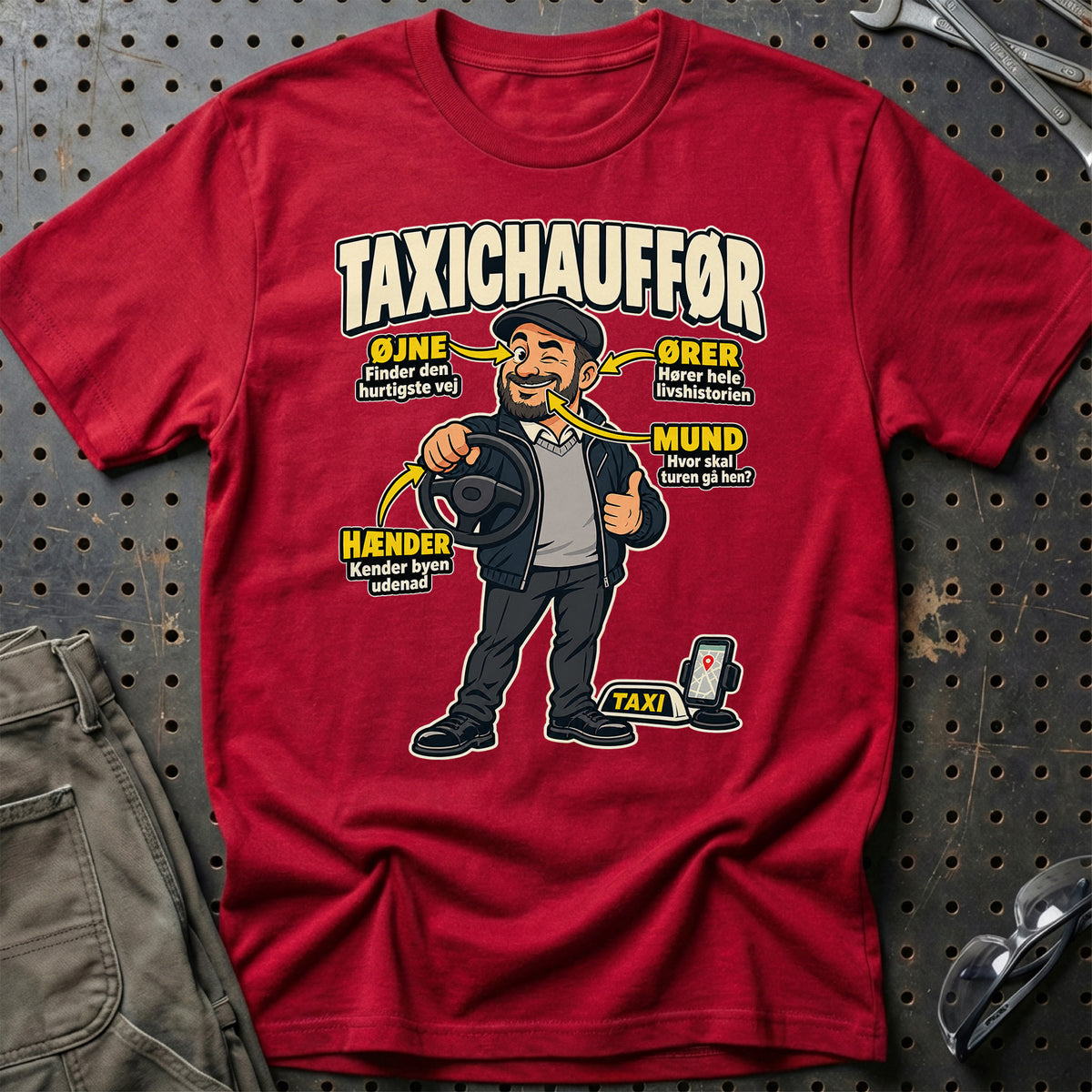 
Produktbillede af Taxichauffør – Anatomi T-Shirt