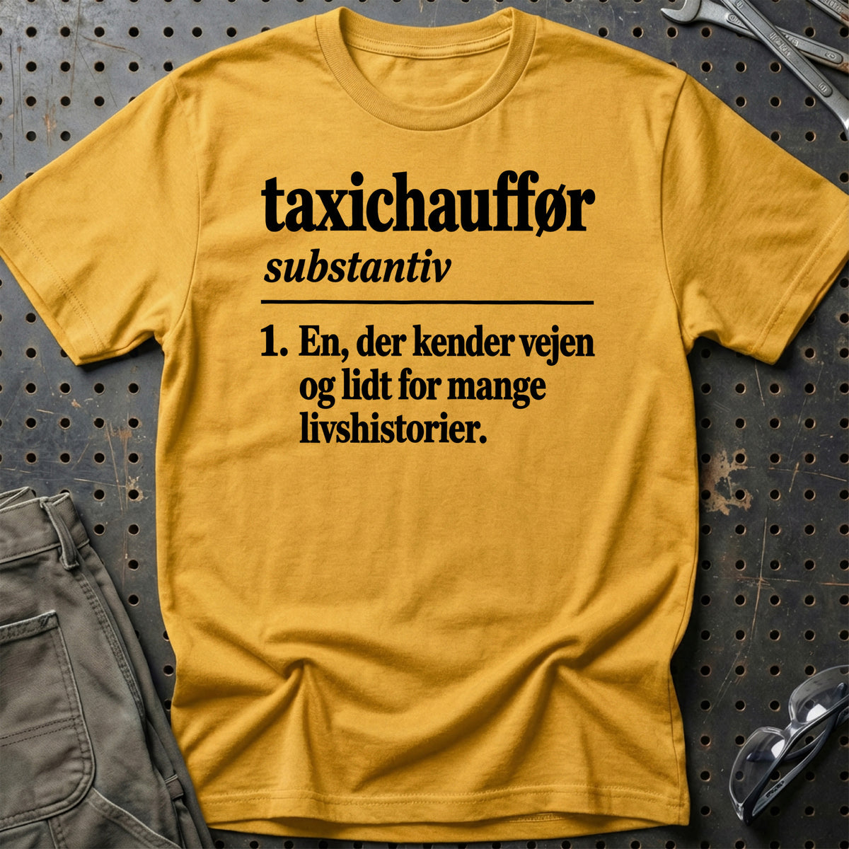 
Taxichauffør – Definition T-Shirt – Guld