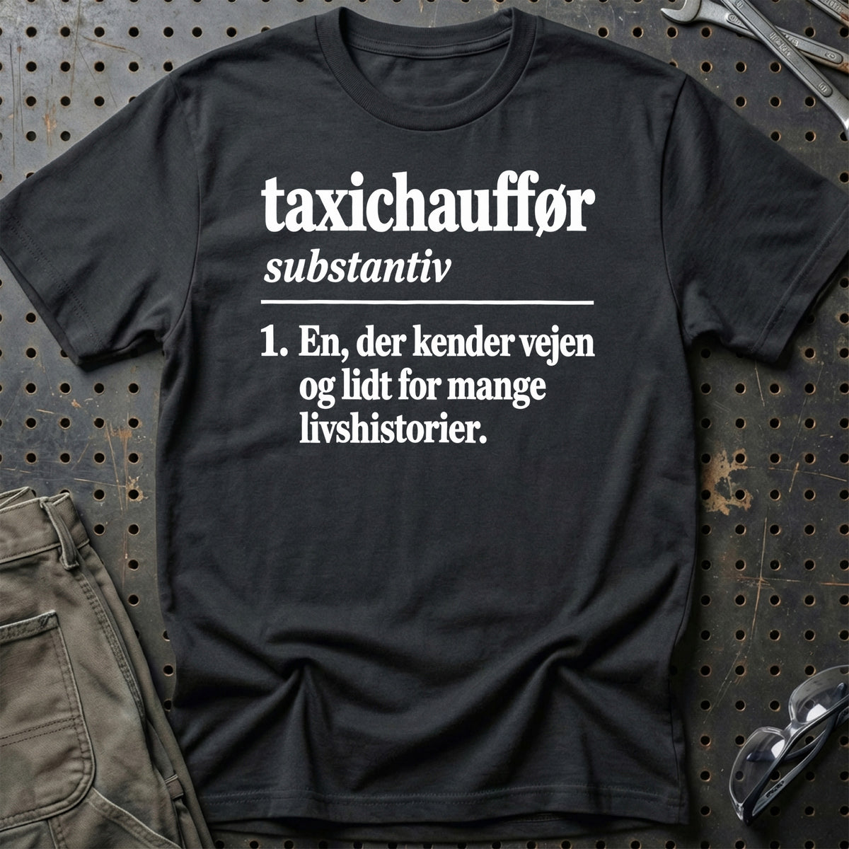 
Taxichauffør – Definition T-Shirt – Sort