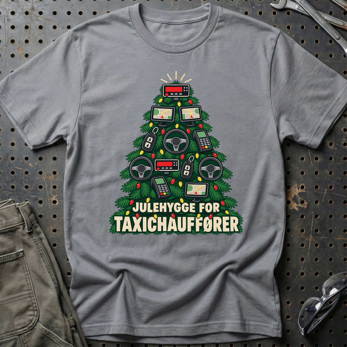 
Taxichauffør – Julehygge – Unisex T-Shirt – Grå Sport
