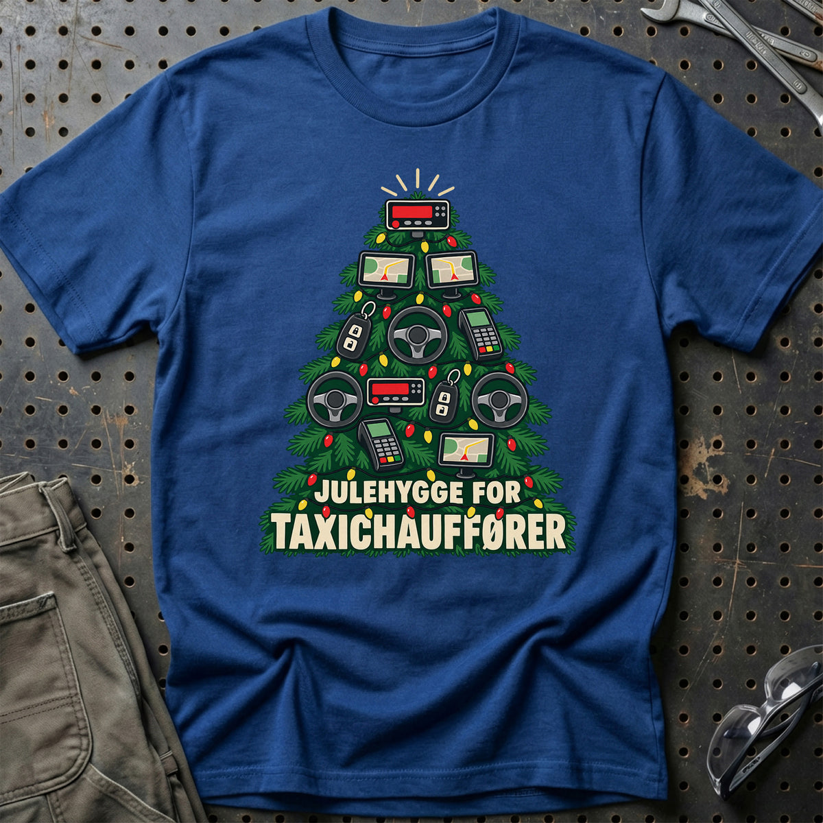 
Taxichauffør – Julehygge – Unisex T-Shirt – Blå Royal