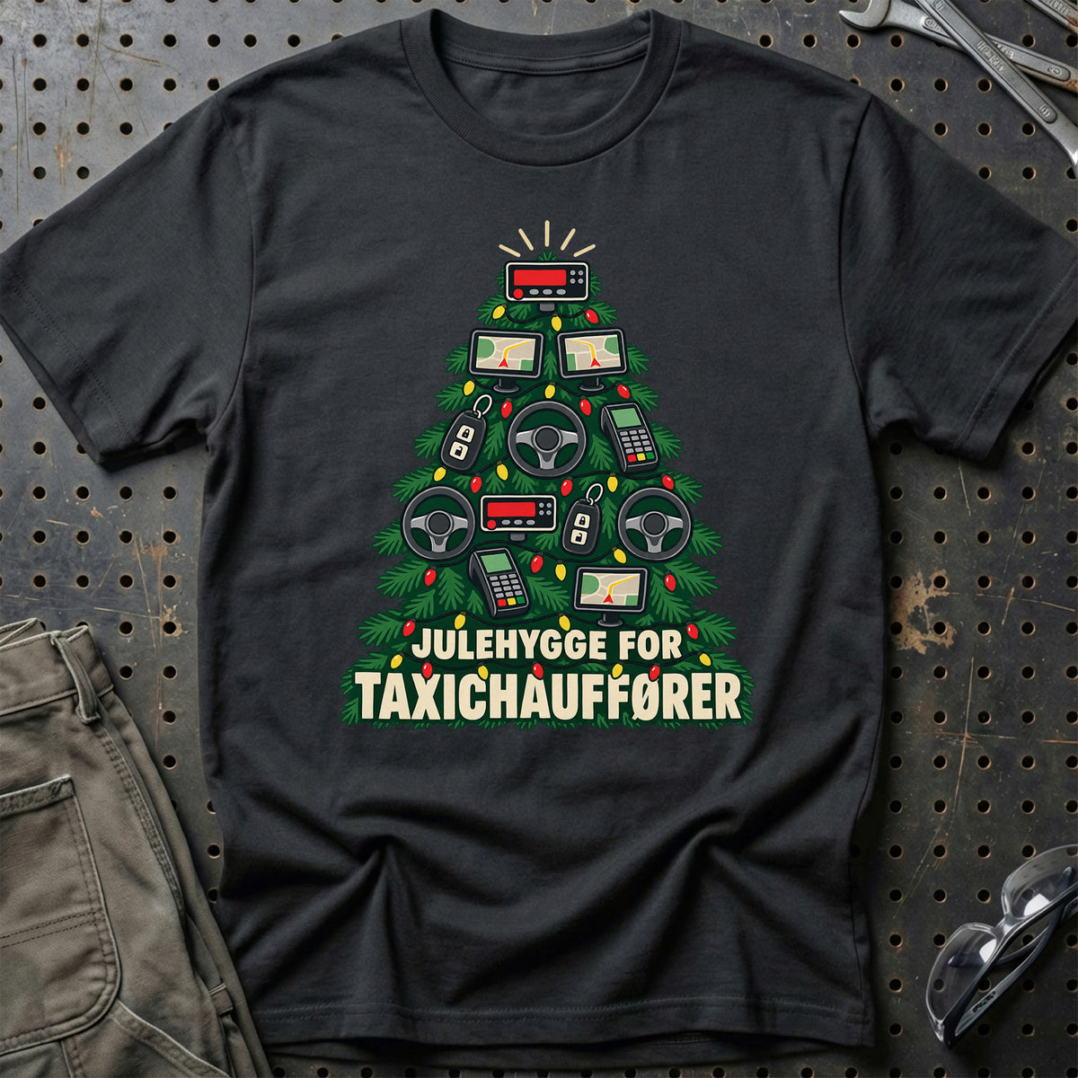 
Taxichauffør – Julehygge – Unisex T-Shirt – Sort