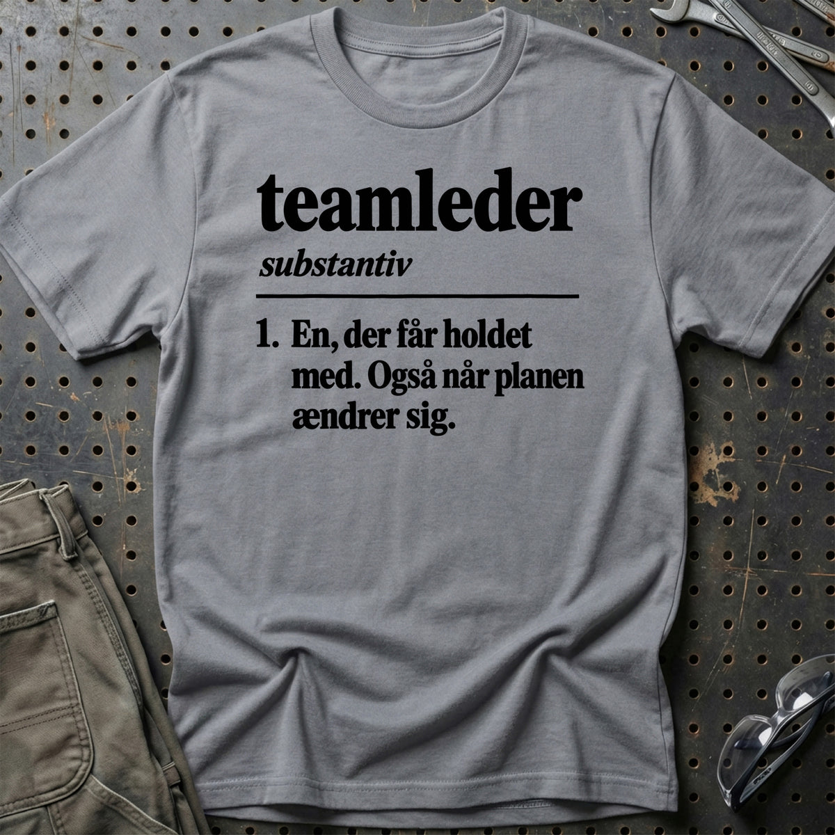 
Teamleder – Definition T-Shirt – Grå Sport