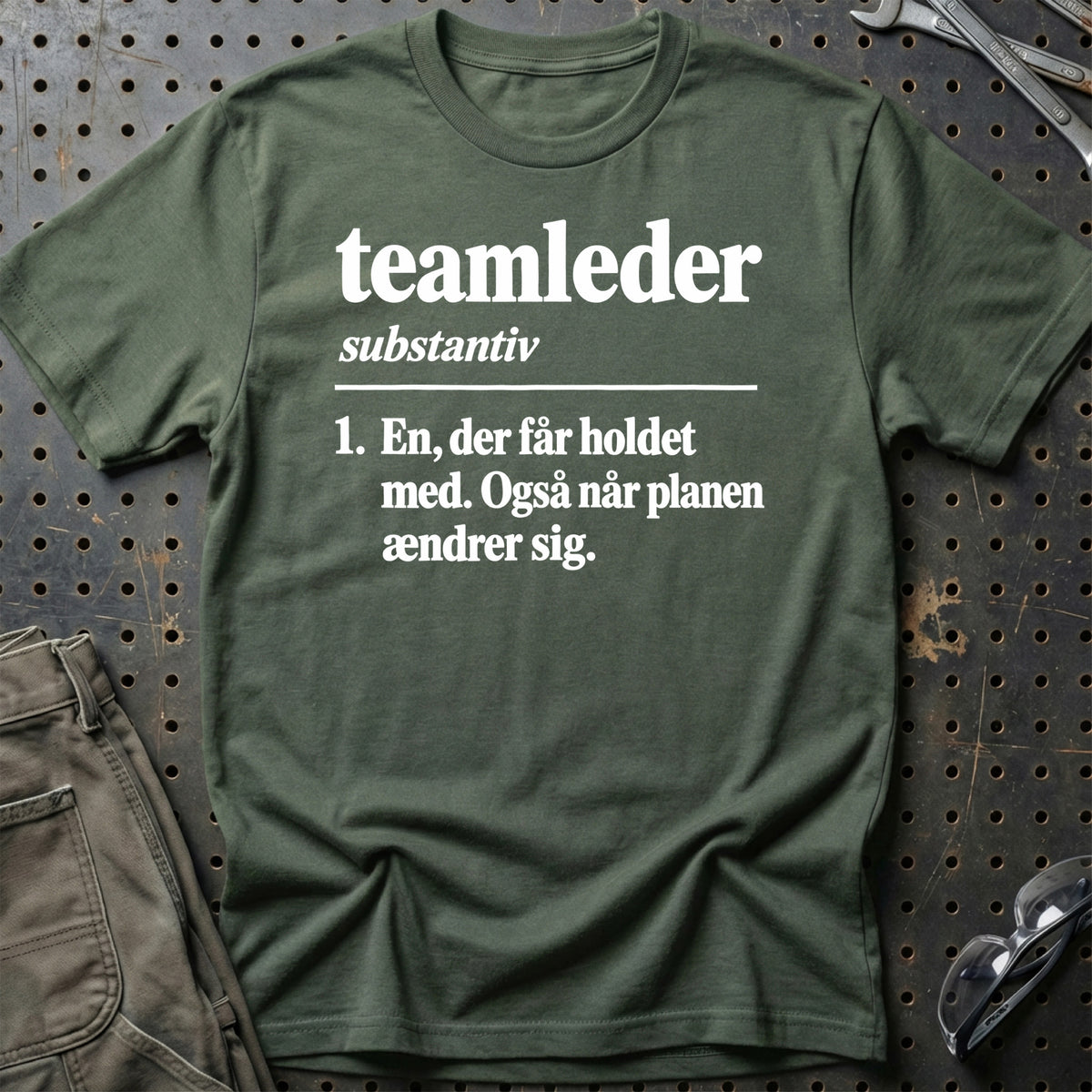 
Teamleder – Definition T-Shirt – Grøn Militær