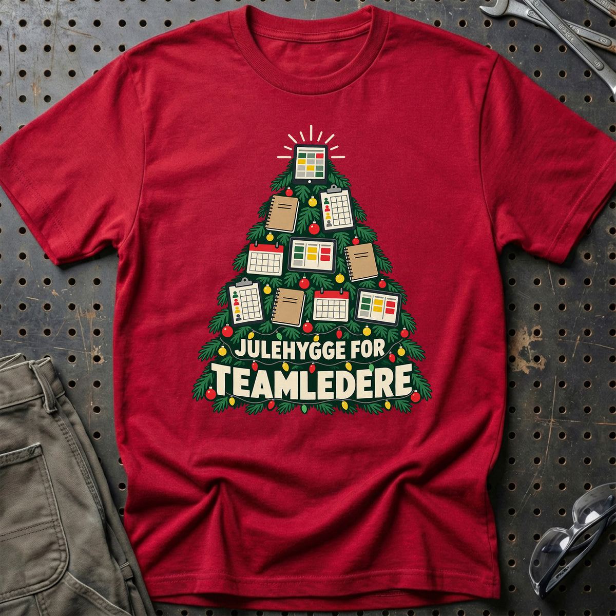 
Teamleder – Julehygge – Unisex T-Shirt – Rød