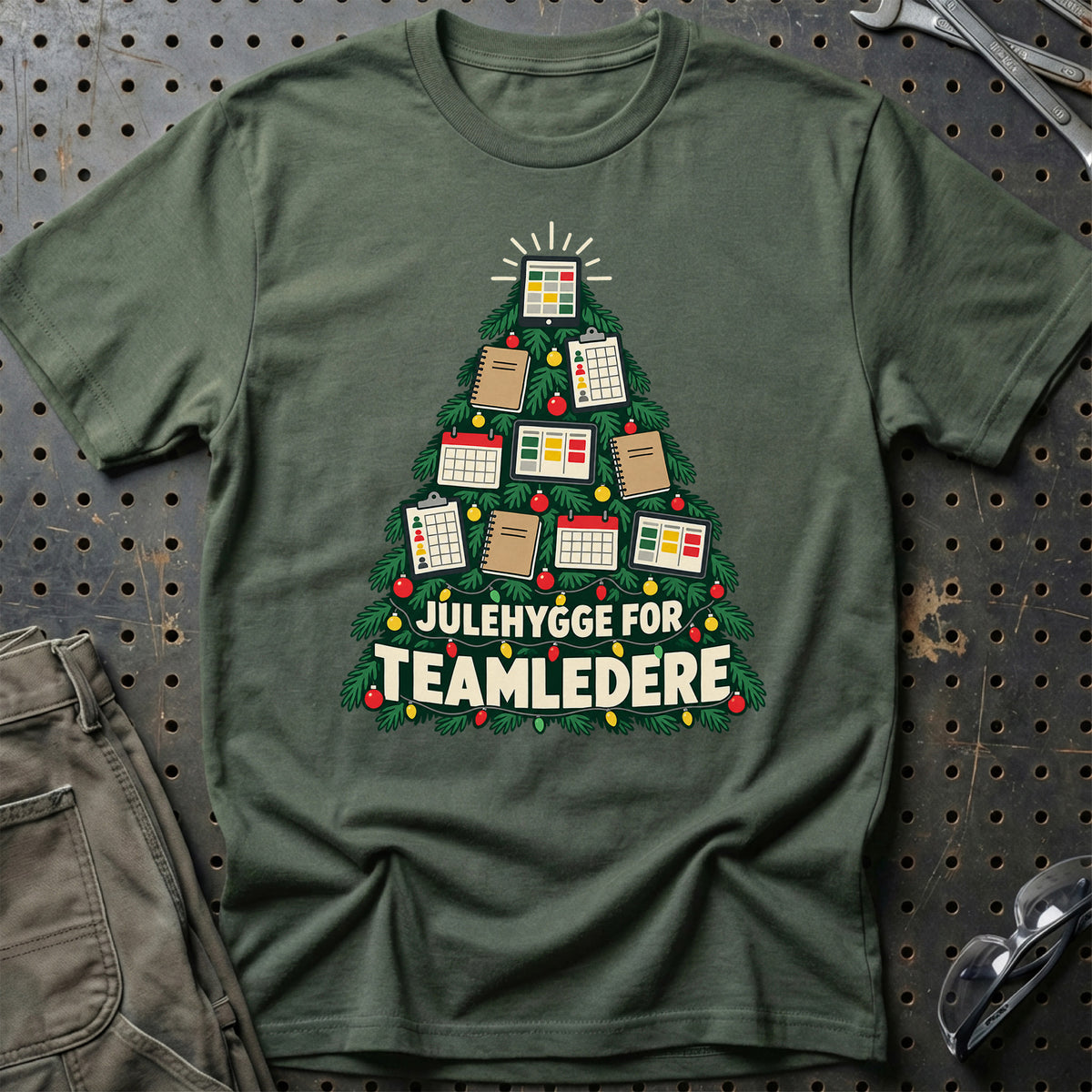 
Teamleder – Julehygge – Unisex T-Shirt – Grøn Militær
