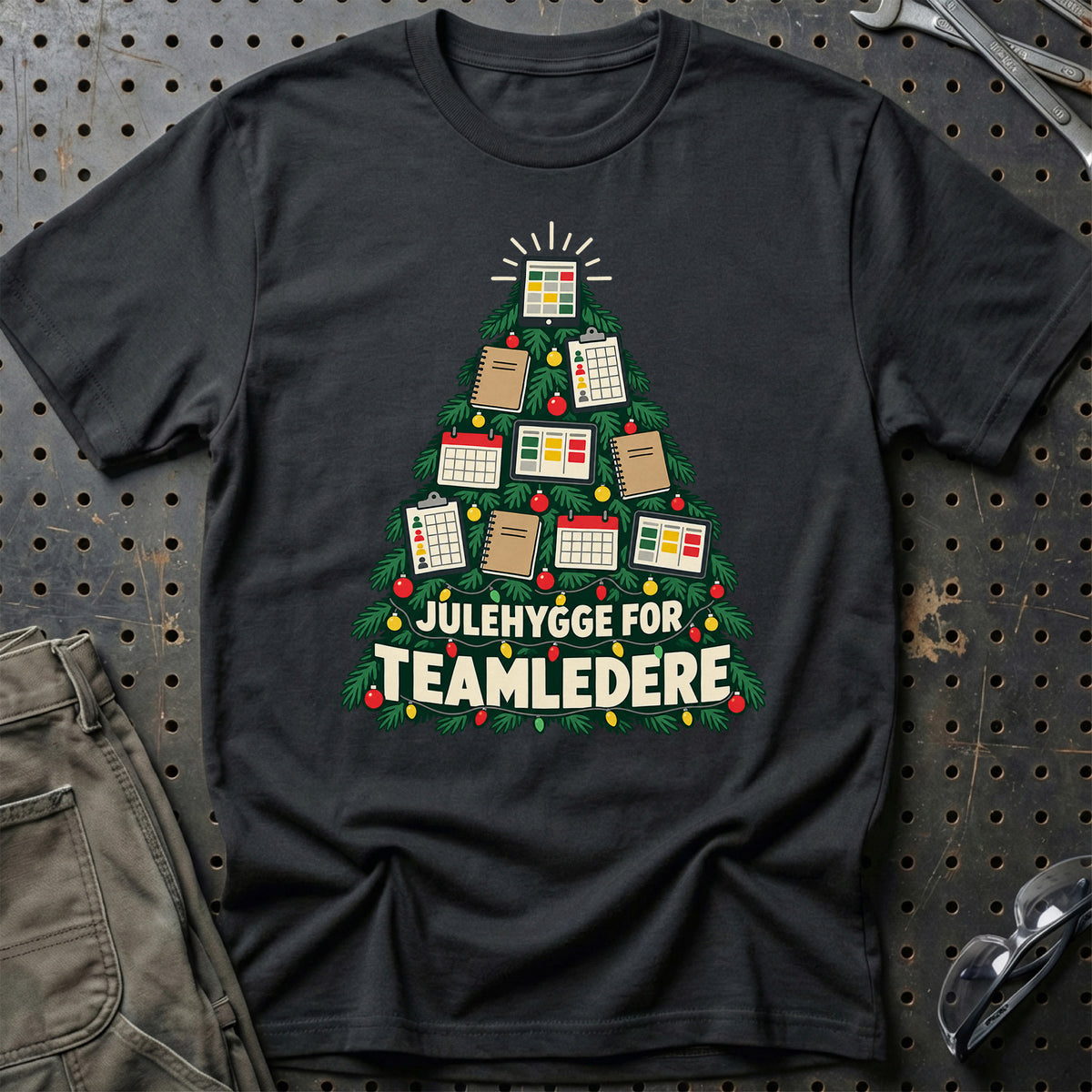 
Teamleder – Julehygge – Unisex T-Shirt – Sort