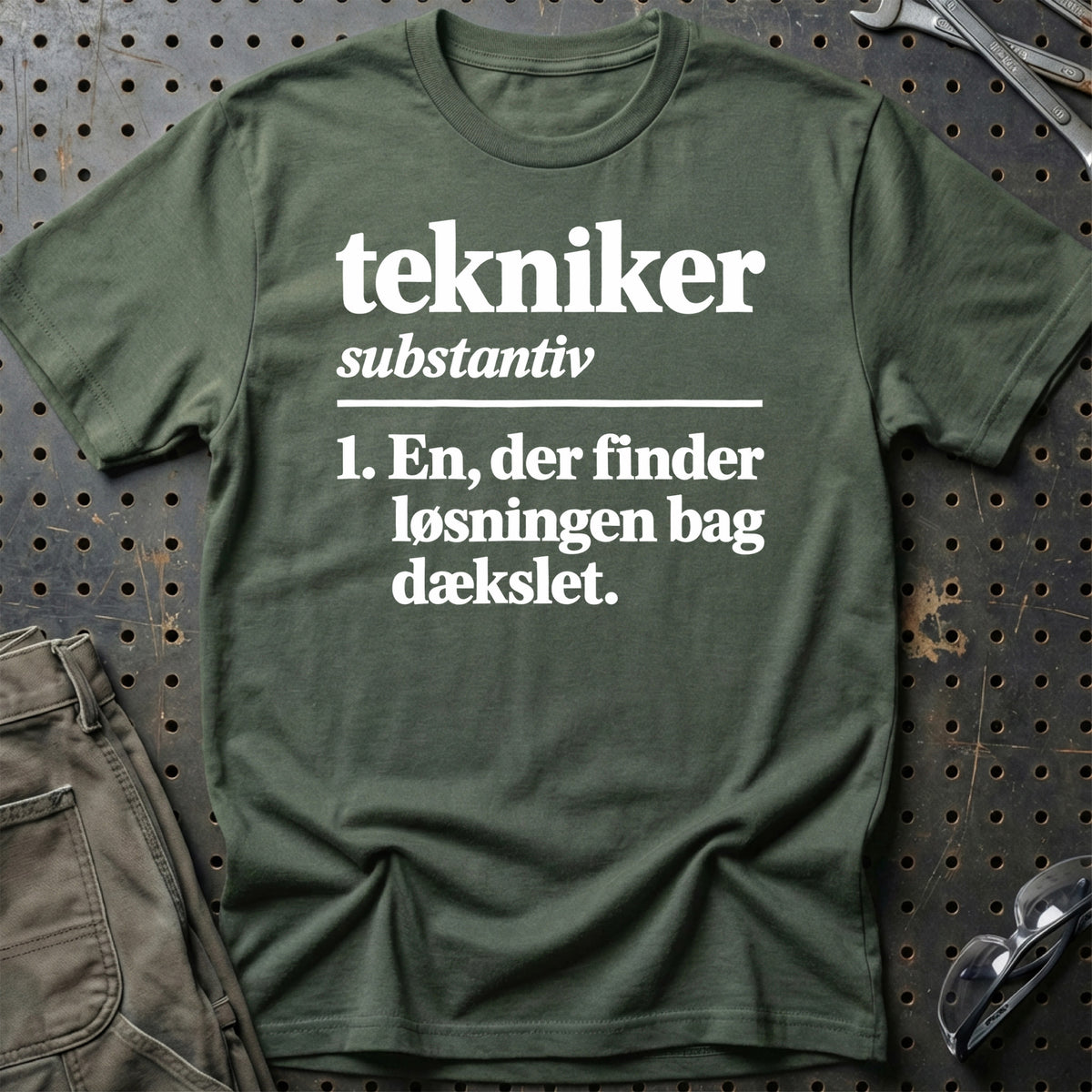 
Tekniker – Definition T-Shirt – Grøn Militær