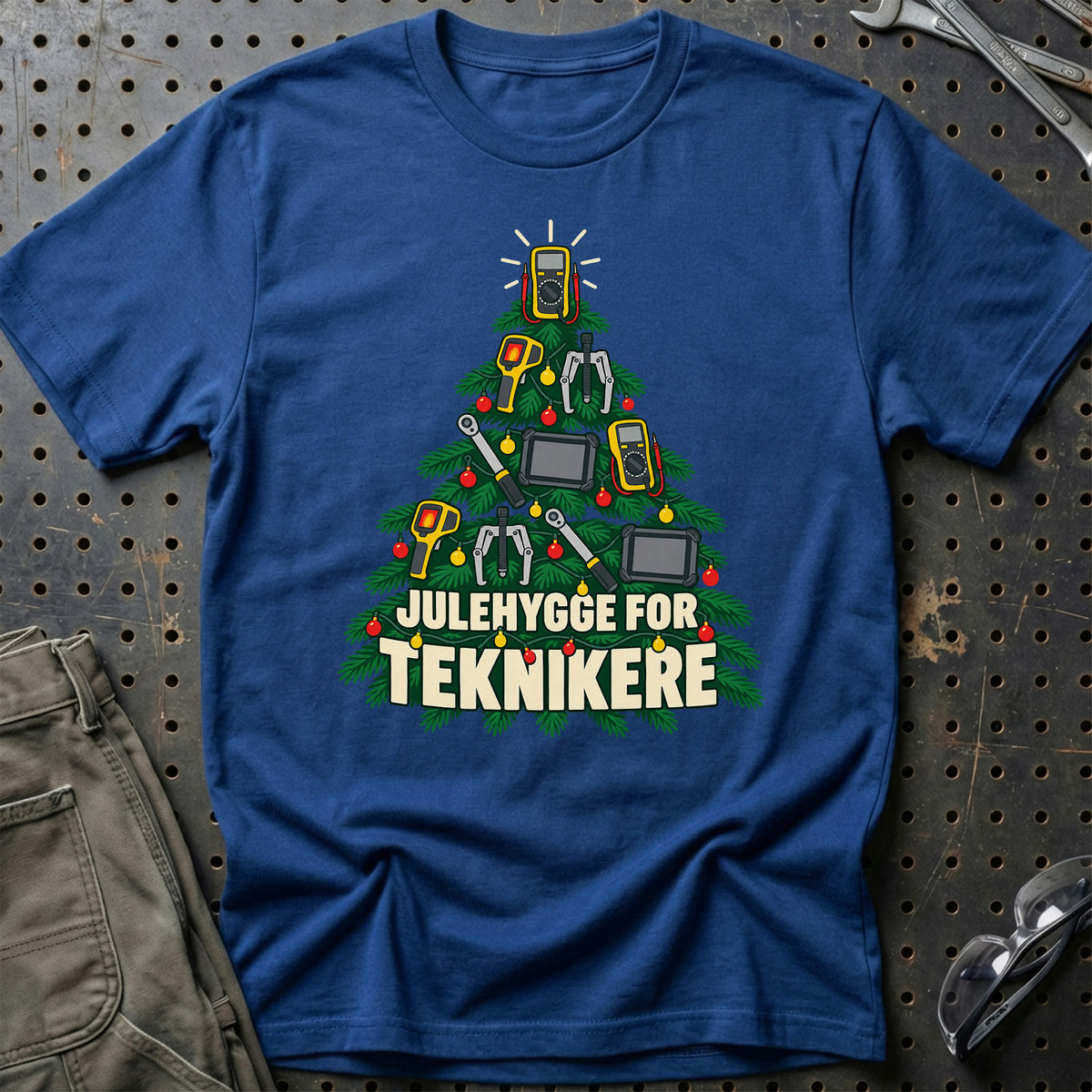 
Tekniker – Julehygge – Unisex T-Shirt – Blå Royal