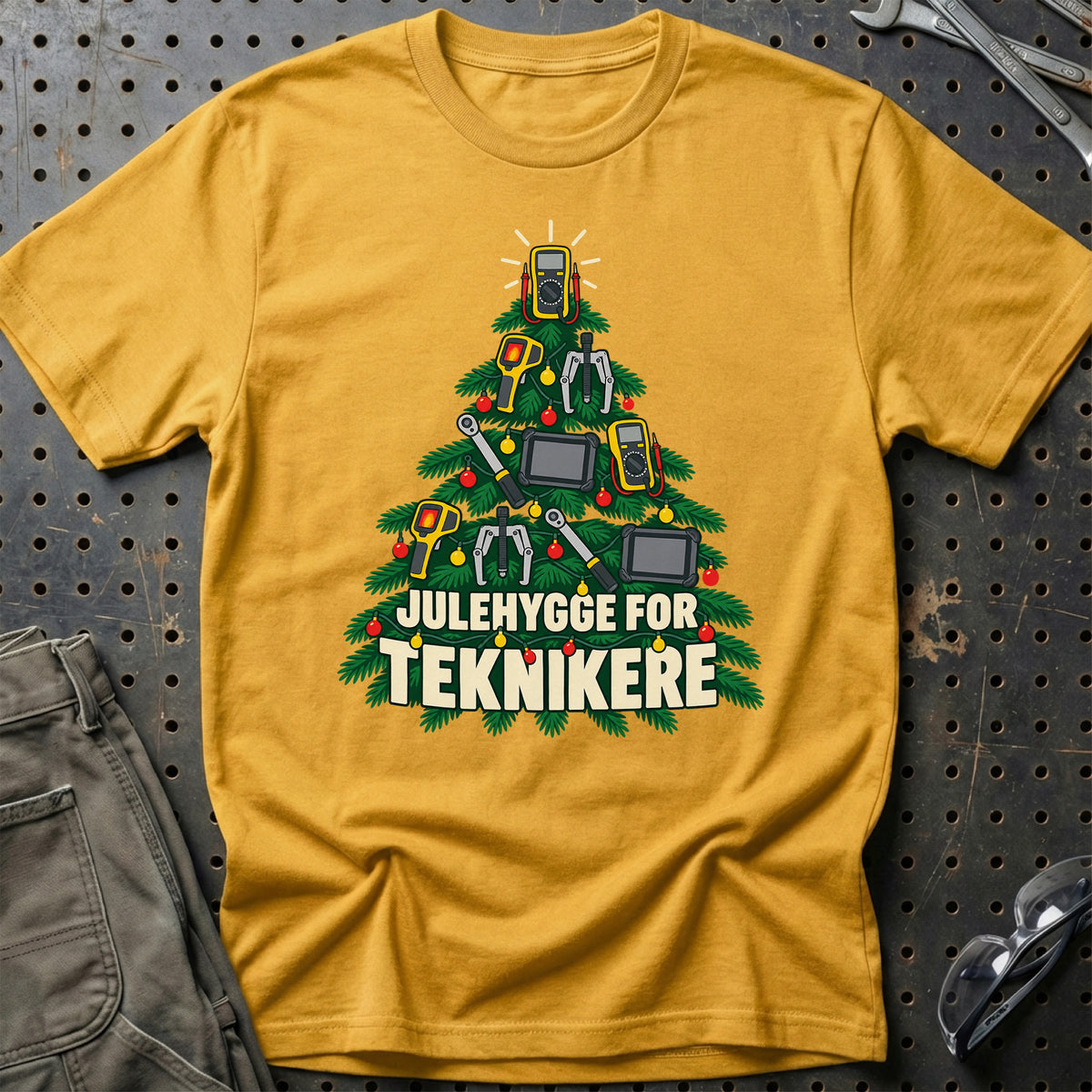 
Tekniker – Julehygge – Unisex T-Shirt – Guld