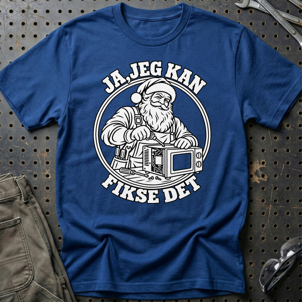 
Tekniker – Santa Kan Det – Jul T-Shirt – Blå Royal