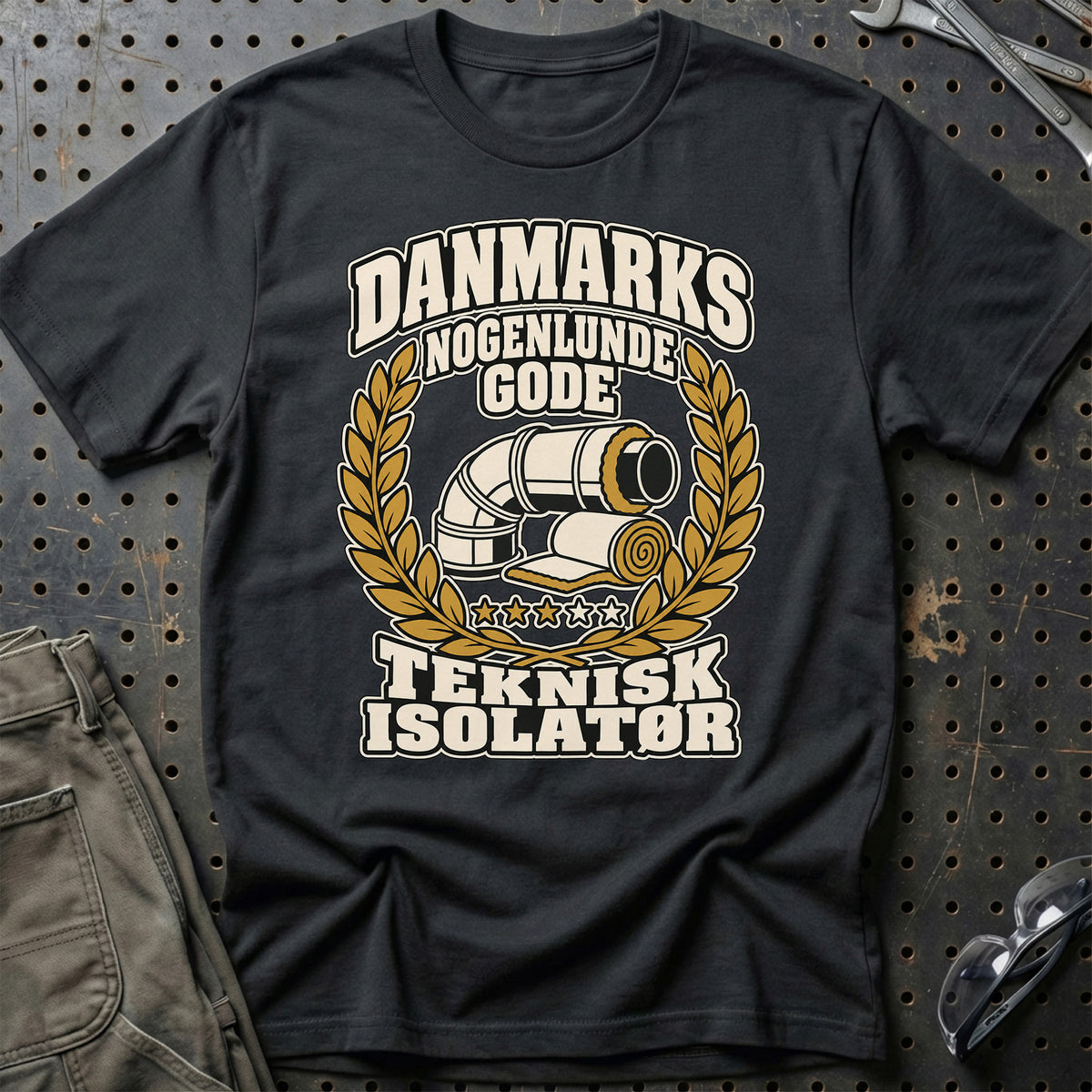 
Teknisk isolatør – Danmarks nogenlunde gode – Unisex T-Shirt – Sort