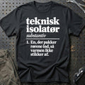 
Teknisk isolatør – Definition – Unisex T-Shirt – Sort